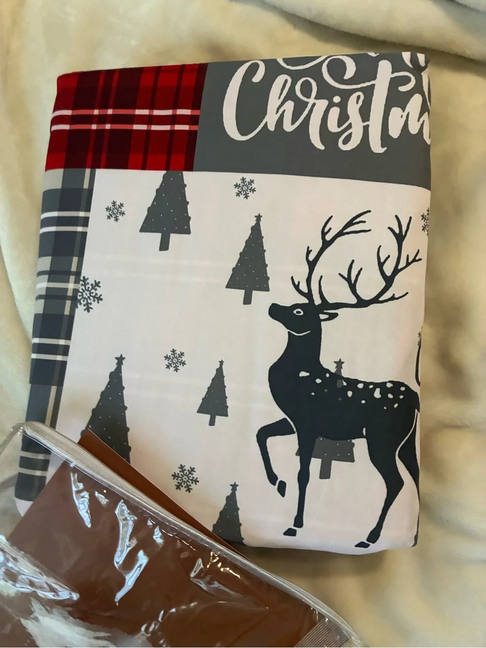 Holiday king size duvet cover set 2 pillowshams 1 duvet cover